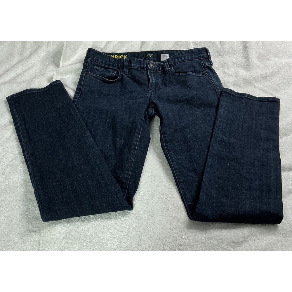 J Crew Toothpick Stretch Women's Size 28 Dark blue skinny Denim Jeans